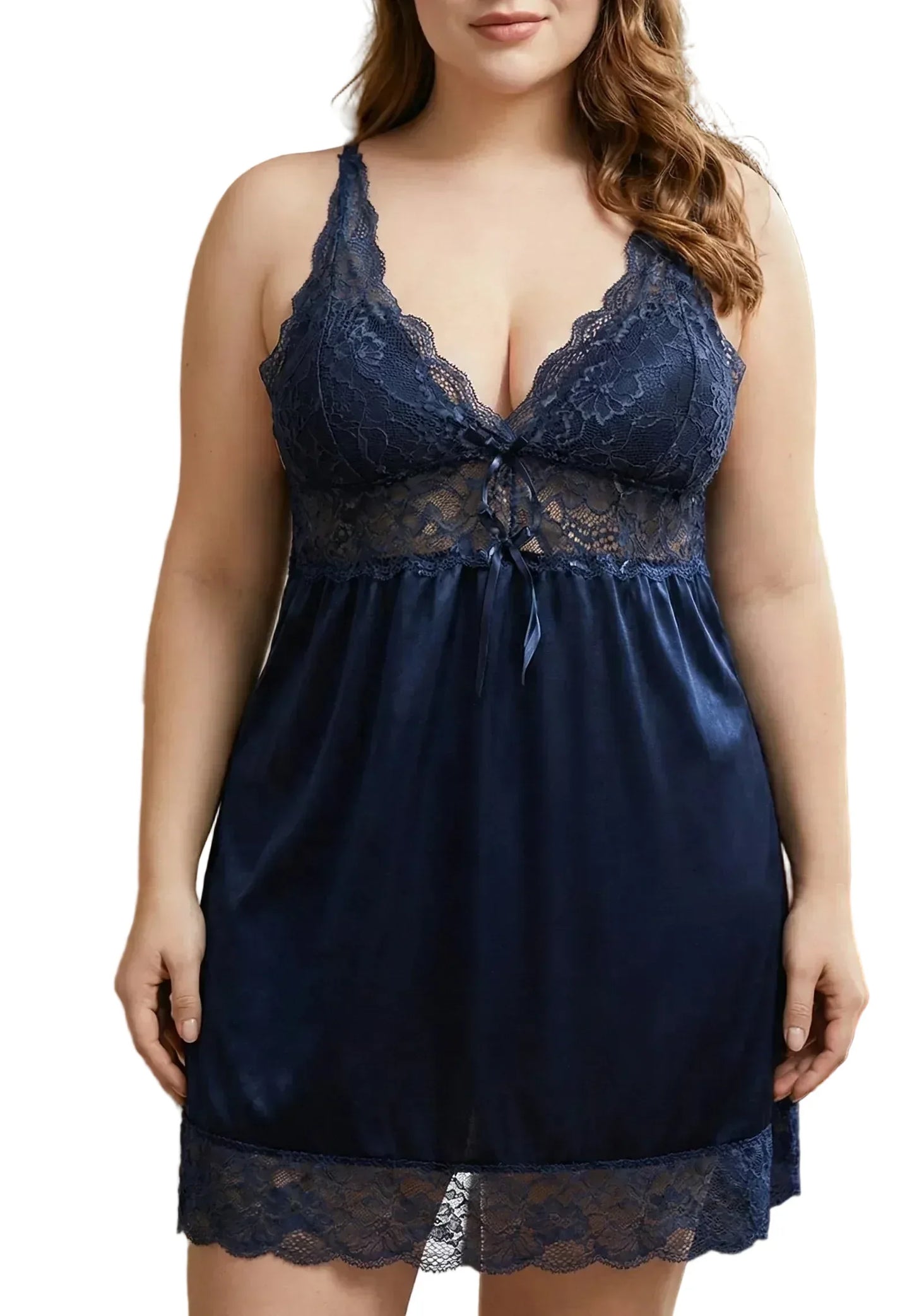 Sexy Upsize Nighty – Premium Lace Babydoll Nightwear - MixShoppee
