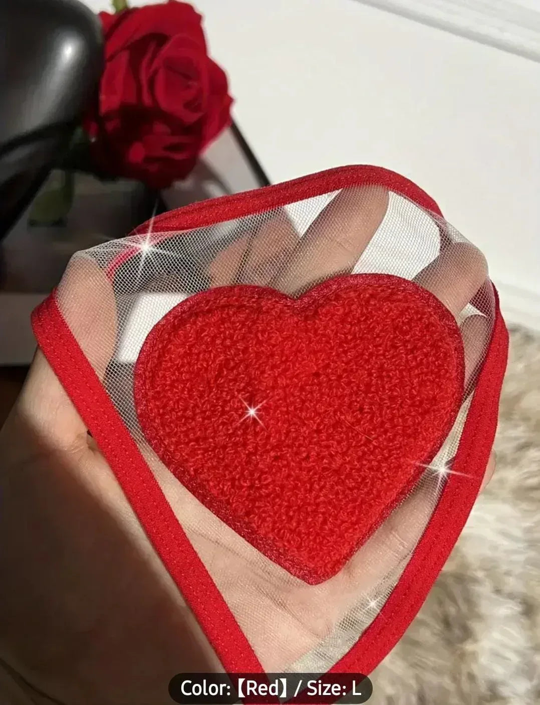 Valentine's Heart Lingerie Set & Chain Thong - MixShoppee