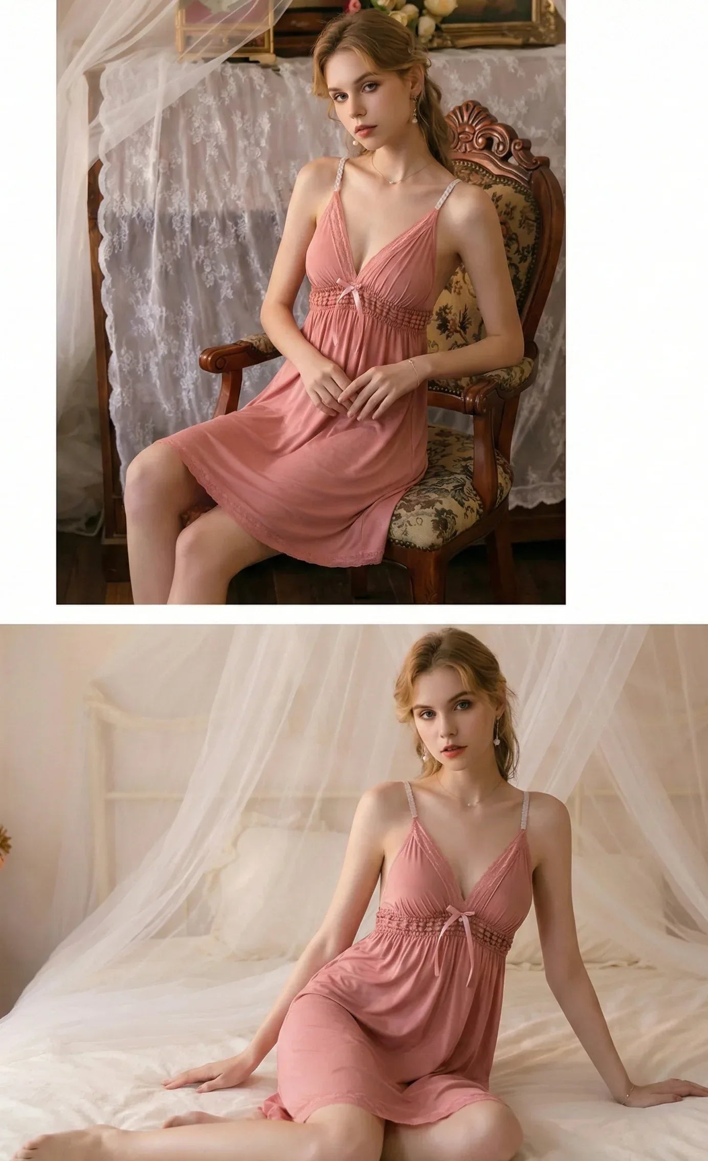 Premium Soft Silk Nighty for Women - MixShoppee