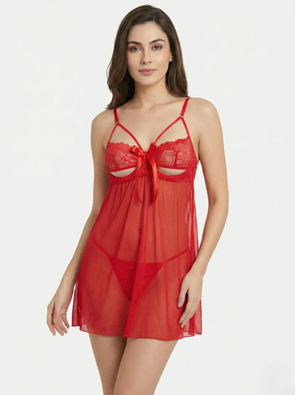 Red Lace Nightgown - MixShoppee