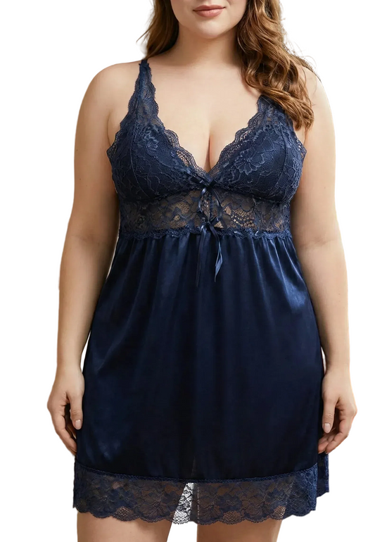 Sexy Upsize Nighty – Premium Lace Babydoll Nightwear - MixShoppee